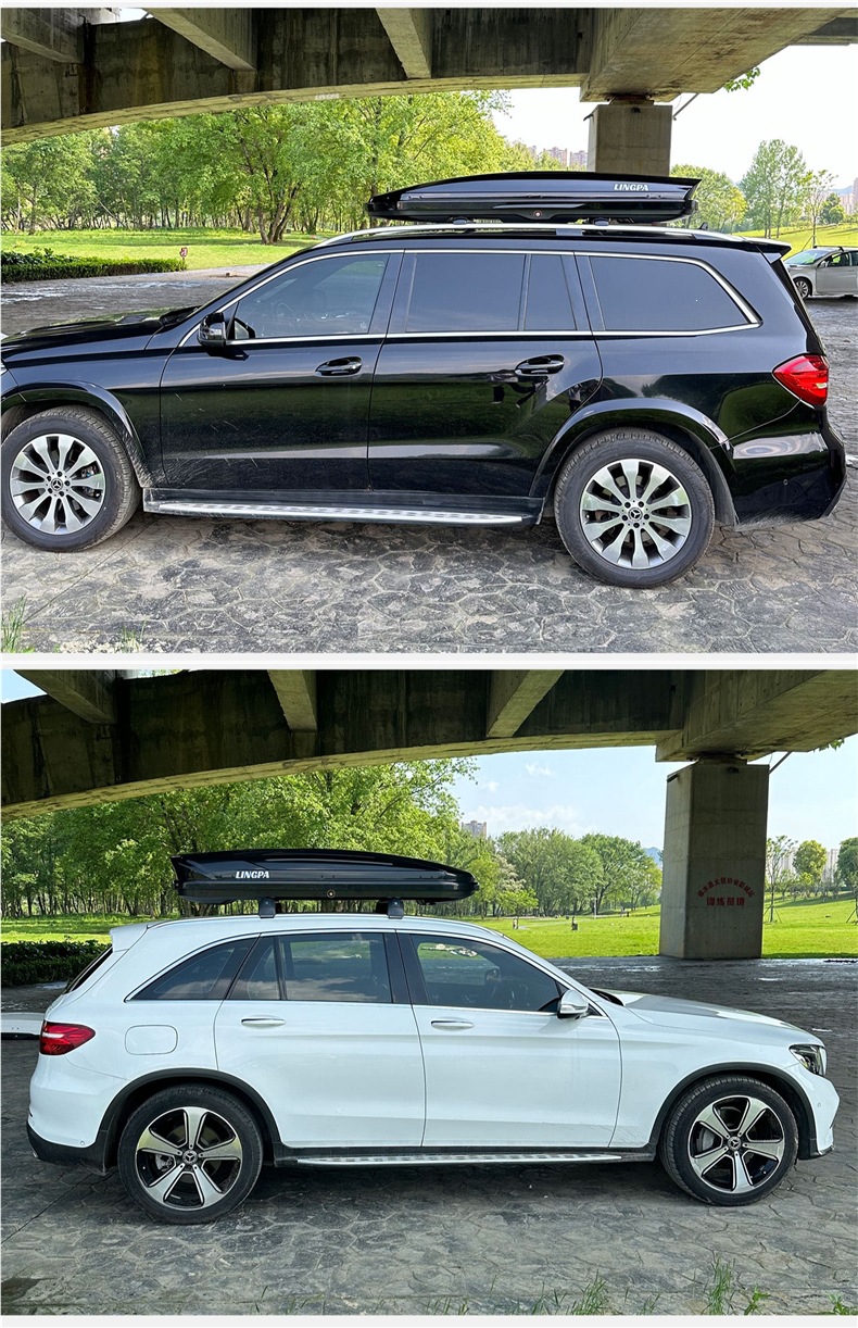 Roof Luggage Box for Suv, Universal Car Roof Box, Luggage Rack, Travel Box, Ultra-Thin, Large Capacity, Recessed Type
