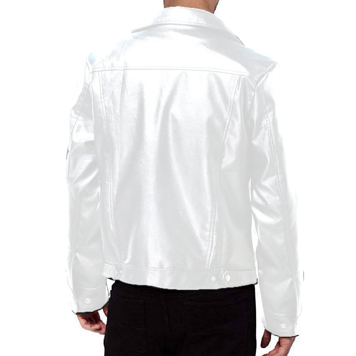 Neue PU 2024 Motorradjacke mit Lederkragen für Herren_voghion.com