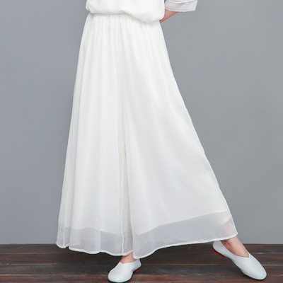 中国風唐装スーツ茶服文学レトロシフォンドレス禅服瞑想パフォーマンス服妖精の気質|undefined