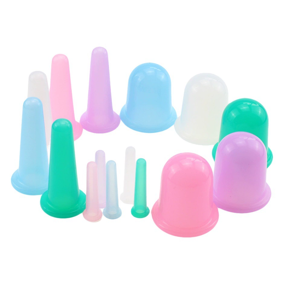 Этикетковое трансграничное силиконовое устройство для банок, пищевой влагопоглощающий банок для лица, набор для ухода за красотой и здоровья, массажная чашка