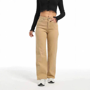 Source manufacturers cross-border foreign trade Amazon wish high quality women's 2024 autumn new straight jeans women