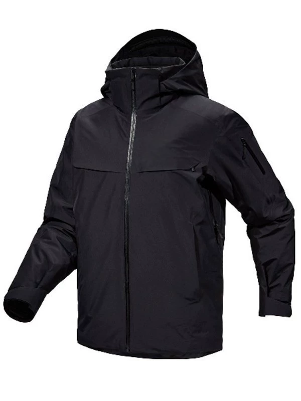 Removable keep warm waterproof ski travel down jacket with hood