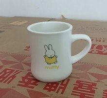 出口日本单miffy米菲兔长方盘面碗牛奶咖啡高颜值卡通陶瓷马克杯