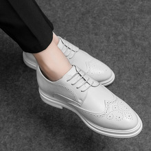 男皮鞋增高10cm男士商务休闲8cm发型师鞋子内增高婚礼尖头夜店鞋