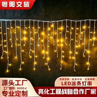 直销全铜线户外防水冰条灯串高亮灯珠室内室外宴会餐厅亮化装饰灯