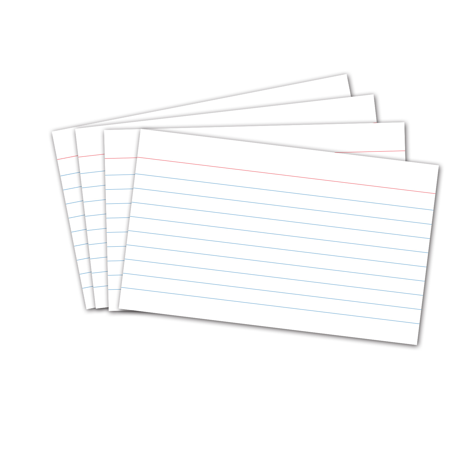 Kaisa tarjetas de índice tarjeta de índice americano Tarjeta de nota papel nota marcador blanco línea horizontal estudiante