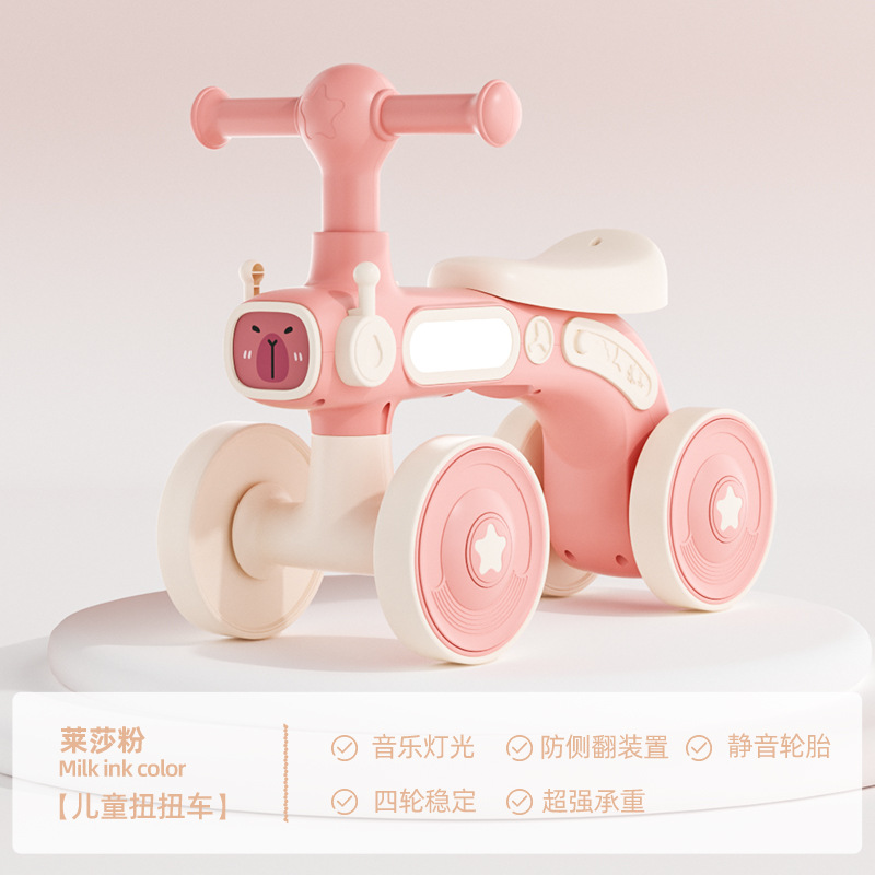 Niños patinando caminante de 1 - 3 años de edad, bebés de 1 - 3 años de edad, sin pedal, patina de cuatro ruedas, patina de torsión, patina de torsión image 7