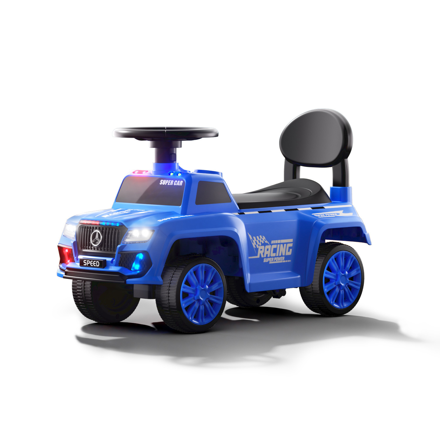 Nuevo patín eléctrico para niños patín anti-rollback puzzle educación temprana protección de seguridad caminante motocicleta de playa