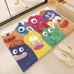 かわいいモンスターはカシミヤのじゅうたんの汚れに強いので、浴室のマットを管理しやすいです。