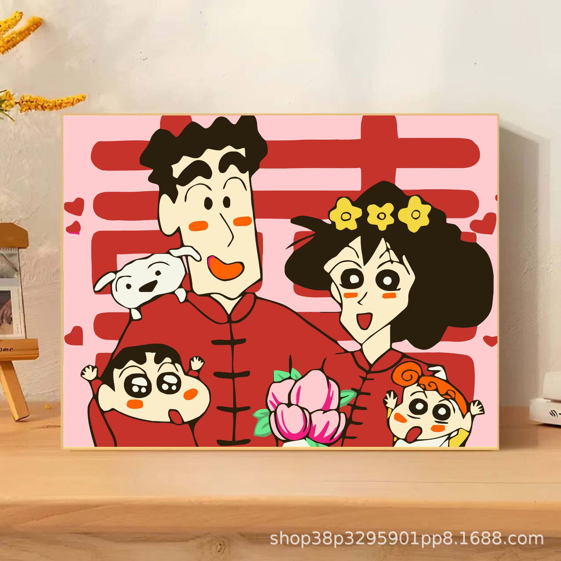 Pintura digital a óleo DIY lápiz pequeño nuevo dibujo animado pintura decorativa colorida a mano mercado nocturno puesto de comercio electrónico mayorista