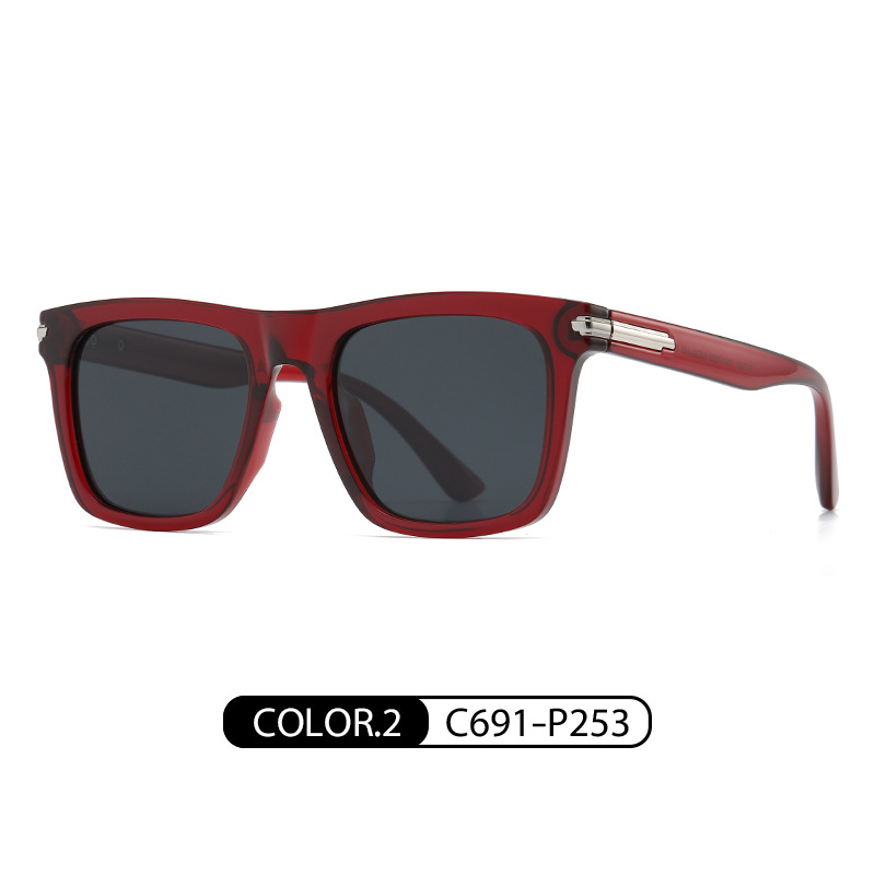 Nuevas gafas de sol polarizadas de moda gafas de sol cuadradas de gran marco TR7528 gafas de sol de viaje a prueba de rayos UV