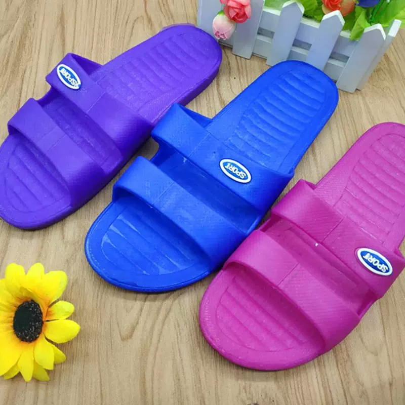 夏季凉鞋批发地摊女款拖鞋防滑室内浴室宾馆酒店塑料拖鞋