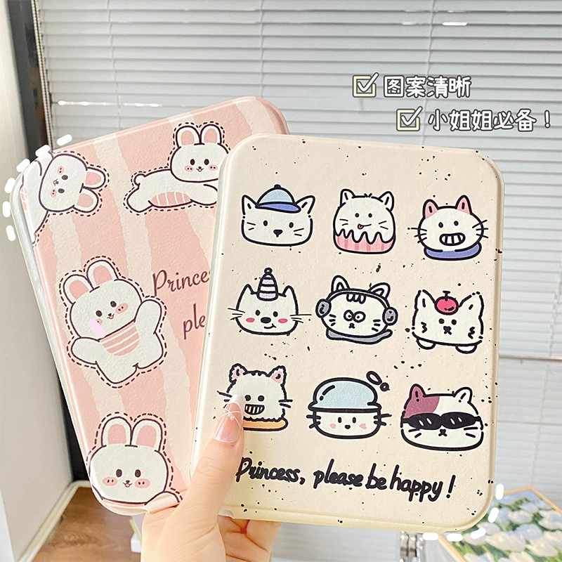 Foldable cute brand high quality mirror, table protective bag for students, fall protection