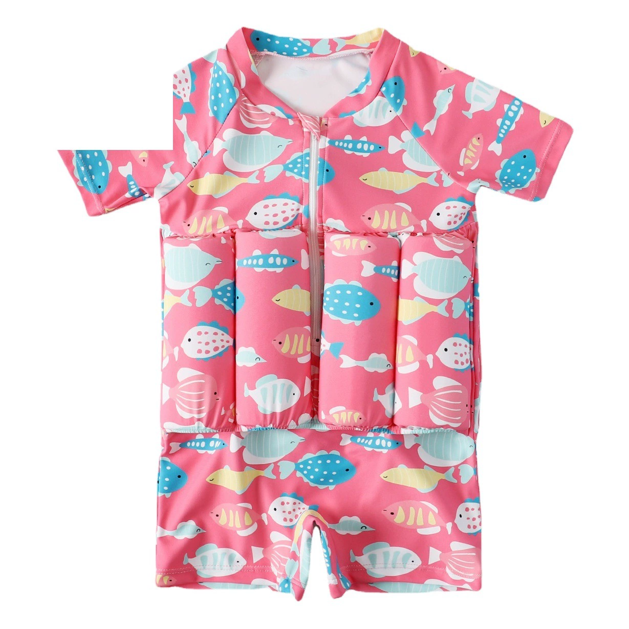 2022 трансграничный купальник с короткими рукавами для девочек, детский плавучий купальник, детский купальник для младенцев, оптом, купальник, женский