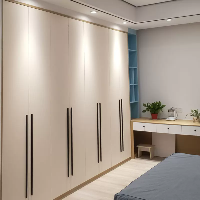 定制衣柜高端白色一门到顶提升空间通透感适用于卧室橱柜衣帽