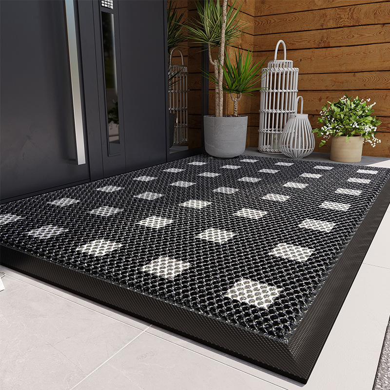 Puerta al aire libre puerta de entrada alfombra de piso villa puerta de entrada antisucio sin lavado borrable alfombra de suelo impermeable alfombra antideslizante