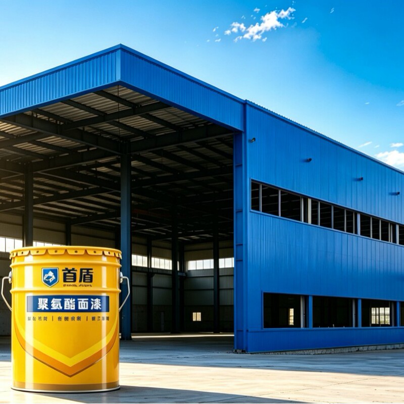 Factory Wholesale Polyurethane Topcoat for Metal Steel Structures, Wear-Resistant, Scratch-Resistant, Anti-Corrosion, Light-Preserving, Color-Preserving, Shipped Nationwide