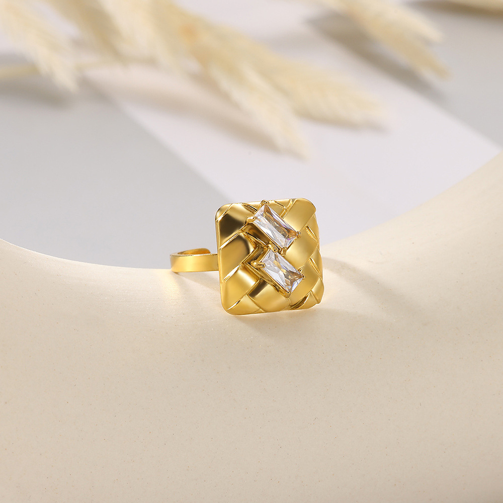 10g Weight 0.03µm-0.05µm Gold Plating Thickness PVD Coated Gold Plating Process Real Gold Plated Plating Material Artificial Diamond Inlay Material Open Rings Classification 1 Piece Quantity Casual, Daily Occasion 304 Stainless Steel Material Geometric Pattern All Seasons Season Unisex Gender IG Style, Elegant, Retro, Classic Style Style Waterproof Non Tarnish, Plating Craft PVD Coated Real Gold Plated Geometric 304 Stainless Steel IG Style Elegant Retro Waterproof Non Tarnish Open Rings 19
