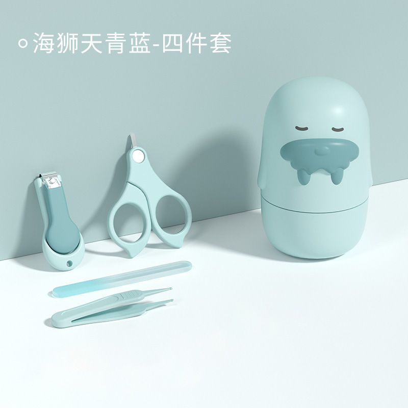 Морской Лев-Небесно-голубой-комплект из 4 предметов