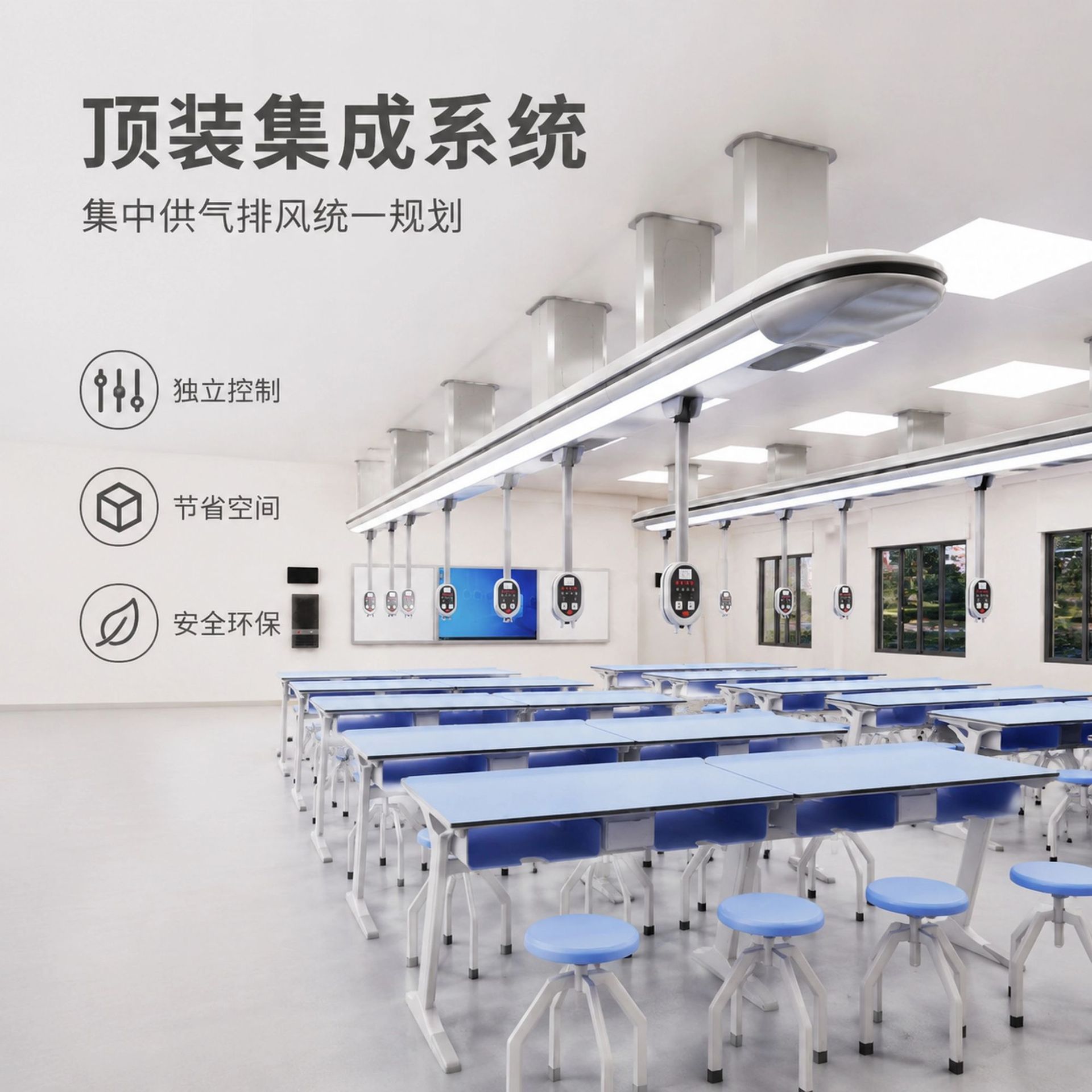 Laboratory Equipment, Lifting and Ventilation Equipment, Biological Laboratory, Junior High School and High School Physical and Chemical Laboratory, Student Laboratory Tables