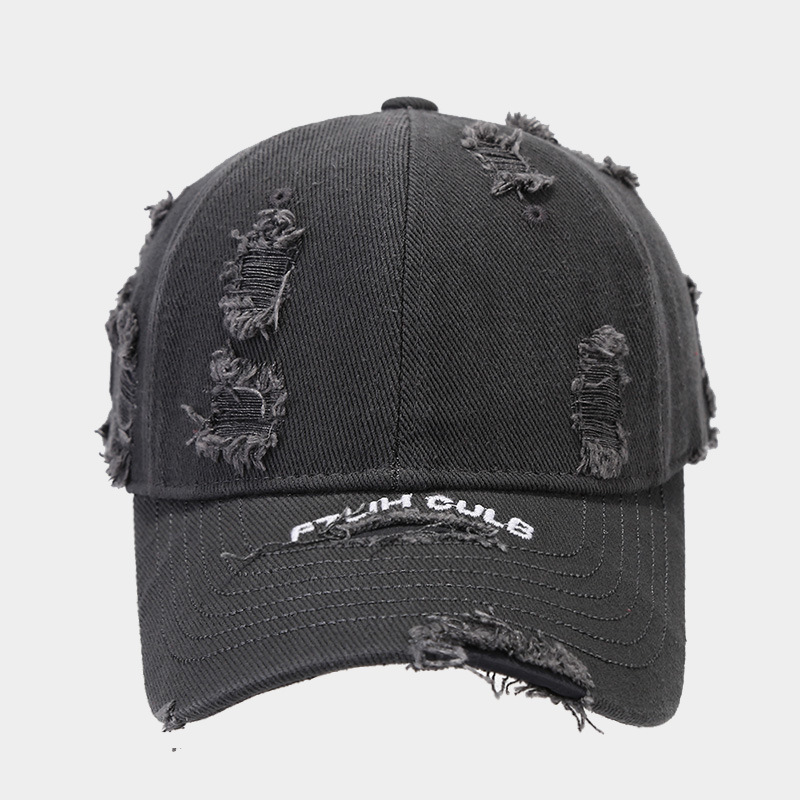 Sombrero de marca de moda coreana, sombrero de béisbol de letras, agujero de moda, sombrero de boca de pato transpirable, sombrero pequeño para hombre