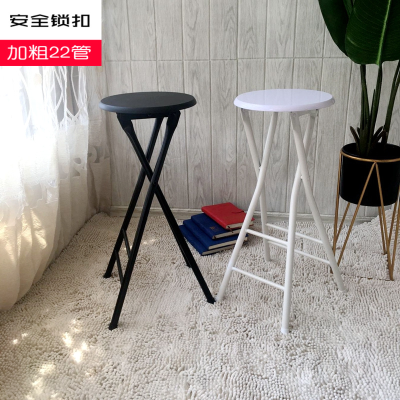 하이 스툴 바 스툴 접이식 의자 휴대용 홈 낚시 의자 심플 모던 바 스툴 등받이 바 의자 레저