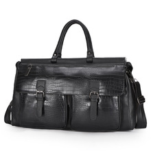 跨境时尚旅行包男手提包大容量出差旅游袋短行李包出差商务健身包