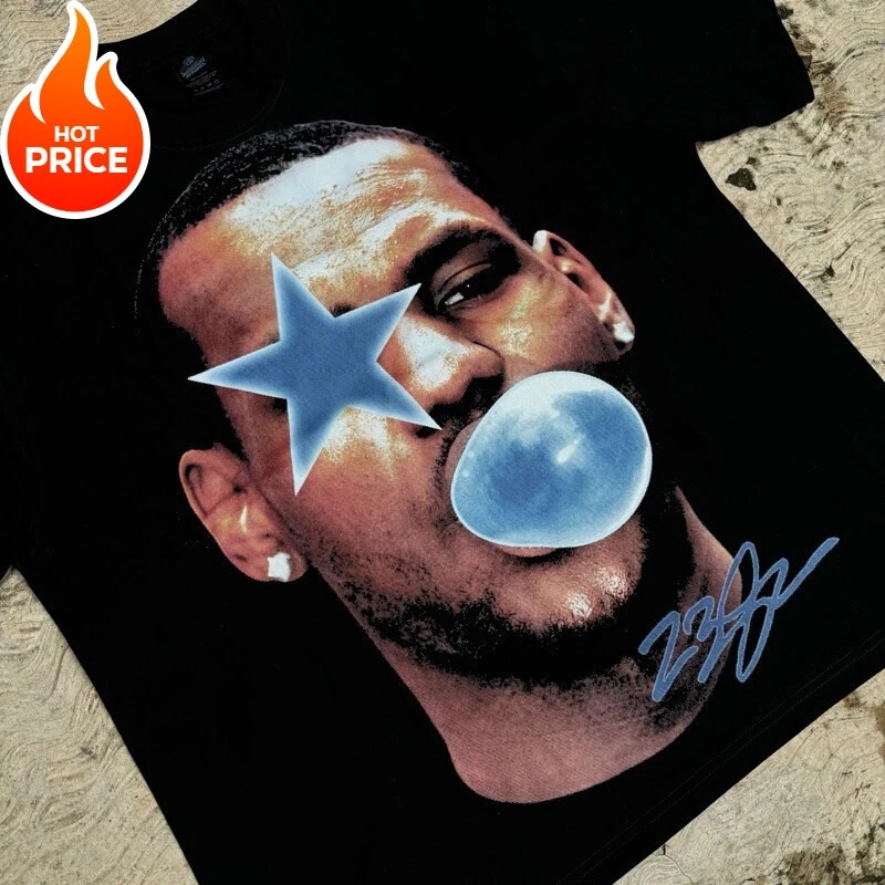 Summer Men's T-Shirt, King Lebron James New Retro Fashion Unisex Pure Cotton Top, European and American Style