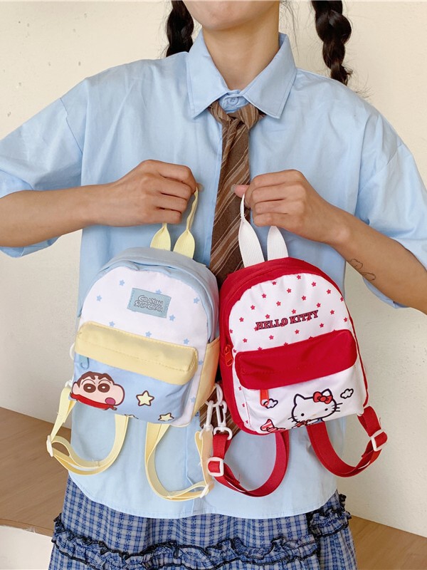 かわいい子猫インスタイル幼稚園生バックパック甘くて多用途な通勤バックパックキャンパススタイルスクールバッグ|undefined