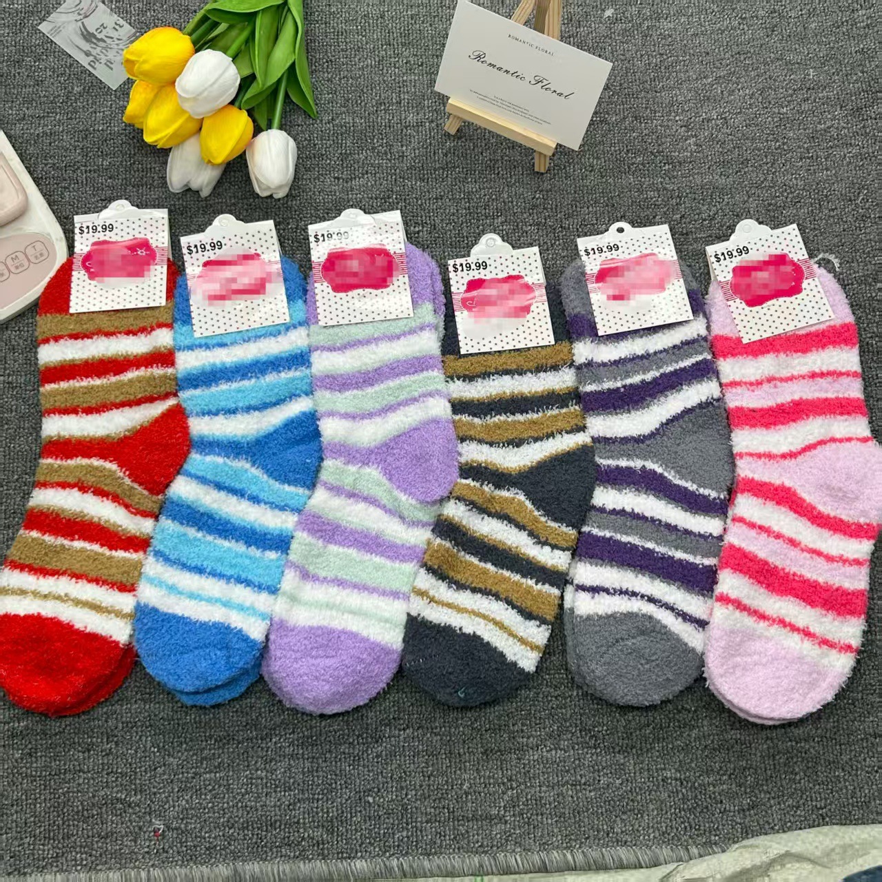 Coral de coral para niños invierno y otoño grueso medias medi