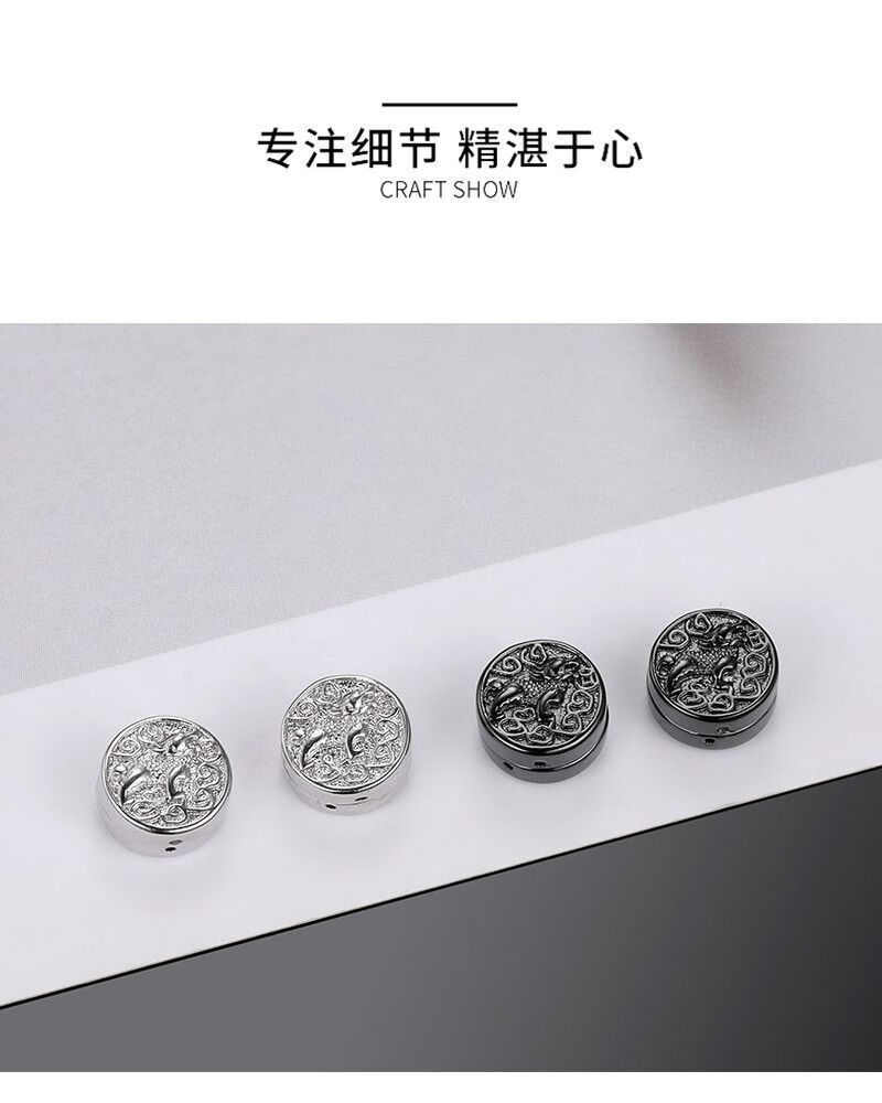 智贝详情图_9无需耳洞磁吸耳夹男潮民族风貔貅耳钉嘻哈高级感酷