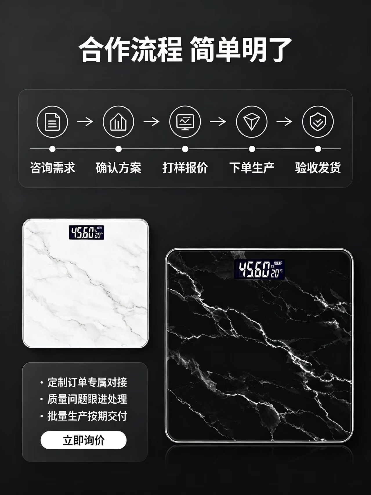 Smart Digital Body Scale Electronic Scale Tempered Glass Bathroom Scale Household Simple Design Foreign Trade Body Weight Scale Human Scale