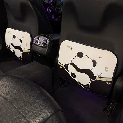 Cartoon Cute Red Panda Style Chair back anti-kick pad - panda-anti-kick-pad-2-sheets