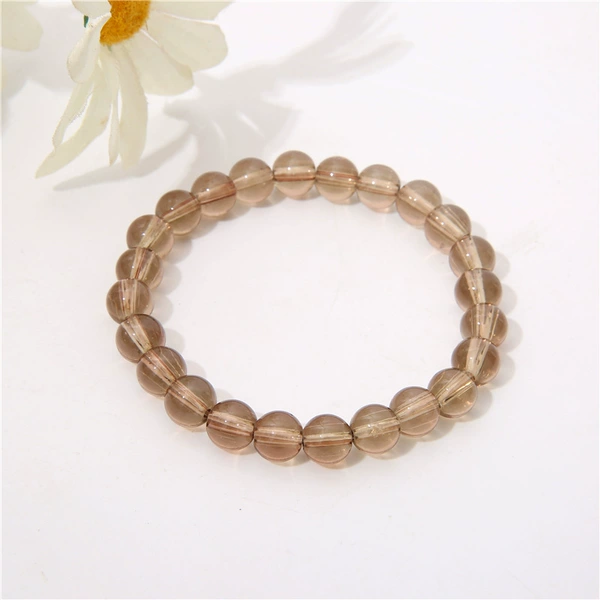 8cm transparent solid brown