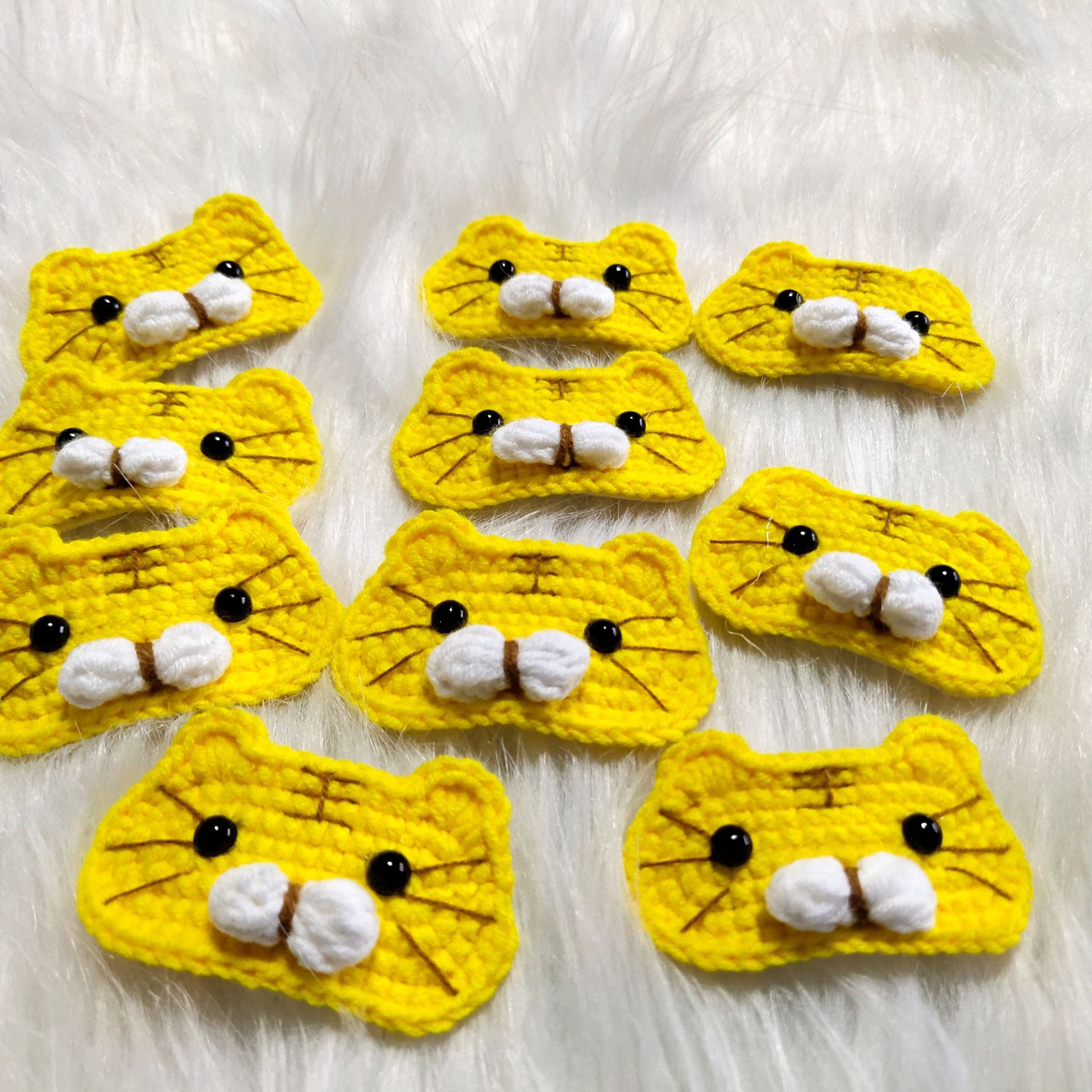 Knitted cute hairgrip handmade