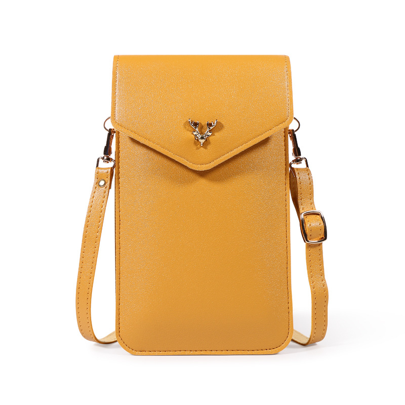 2023 nueva tendencia de moda bolso del teléfono móvil de las mujeres ins primavera y verano color sólido estudiante textura mini mensajero bolsa al por mayor