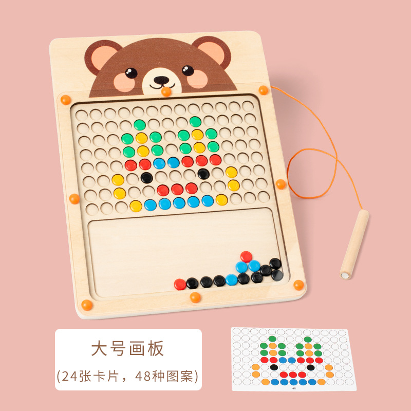 Rompecabezas para niños de 2 a 3 años Desarrollo intelectual Kindergarten 4 de 6 Niños y niñas Rompecabezas magnéticos ensamblados juguetes