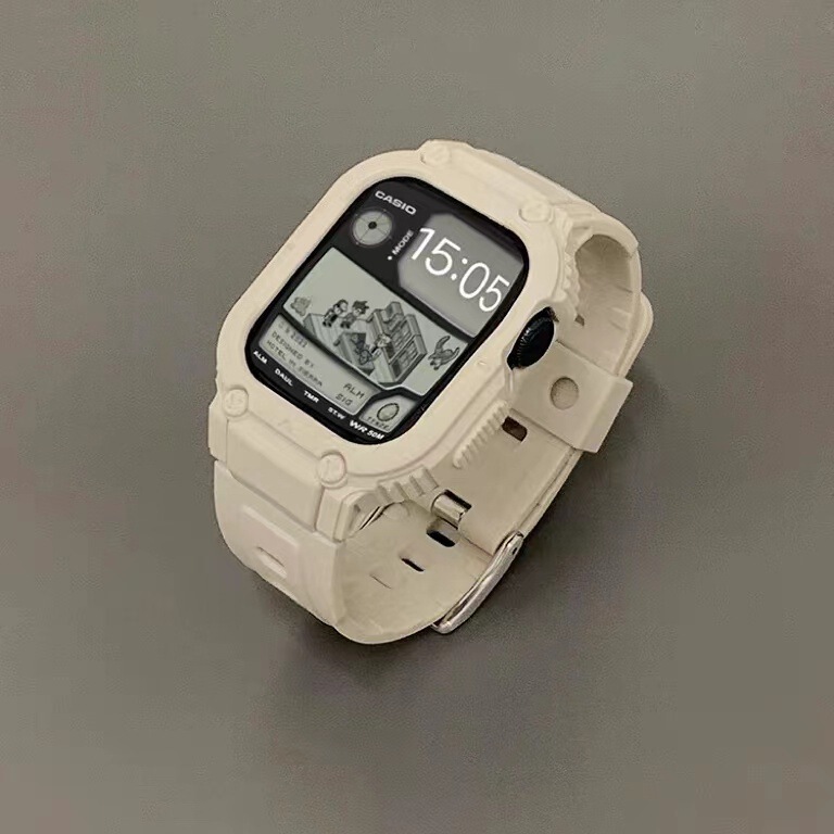 suitable for applewatchs8 strap iwatch9 generation SE apple watch s7 all-in-one strap sports tpu case