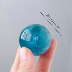 Direct Manufacturer Sales Natural Crystal Blue Fluorite Ball Ornament, Crystal Raw Material Polished Home Office Ornament Wholesale