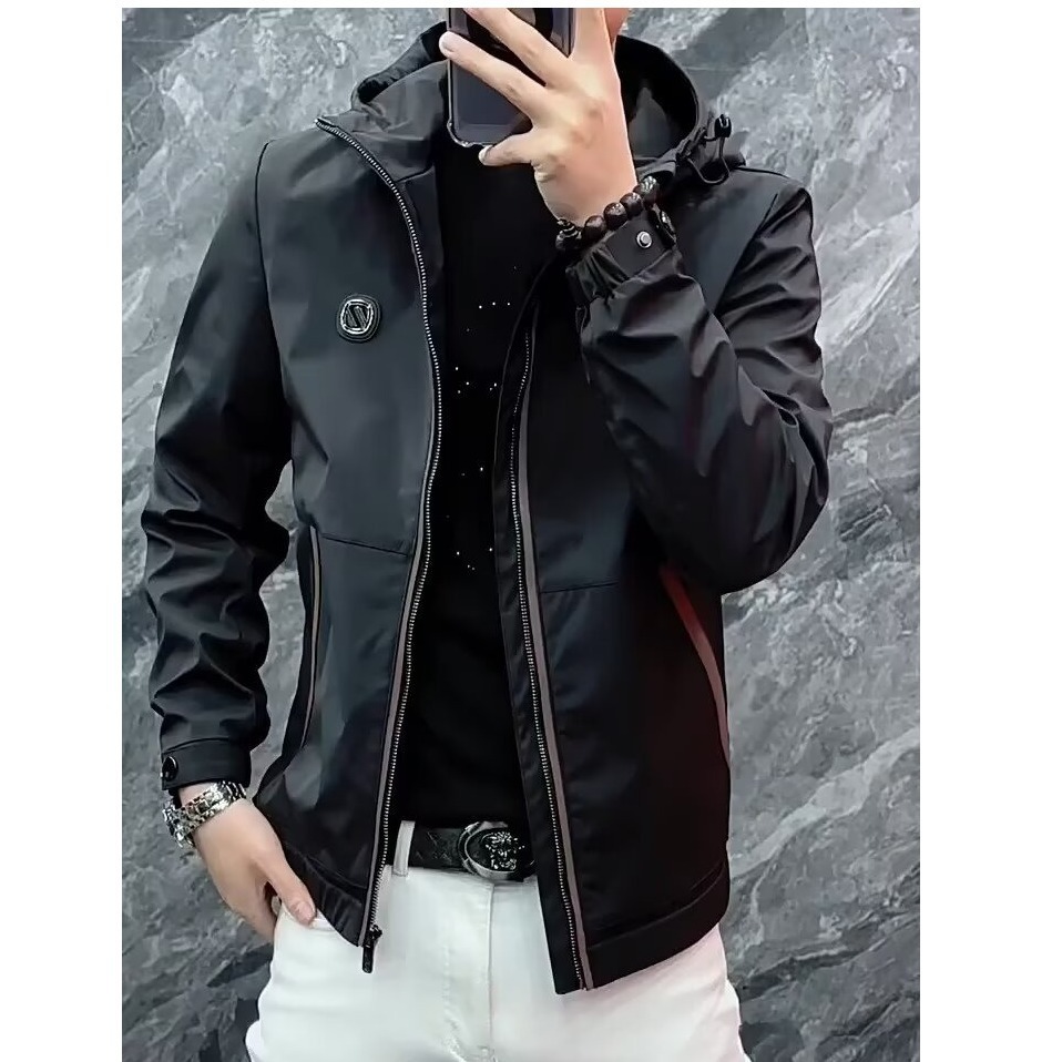 2025 Autumn New Men's Jacket Youth Trend Versatile Simple Personality Simple Temperament Coat