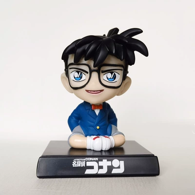 Cartoon Creative Car Ornaments, Car ornaments - -shaking-his-head-in-blue-conan