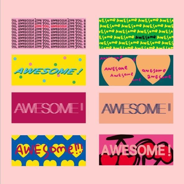 방수 스티커 8 장은 매우 아름답습니다