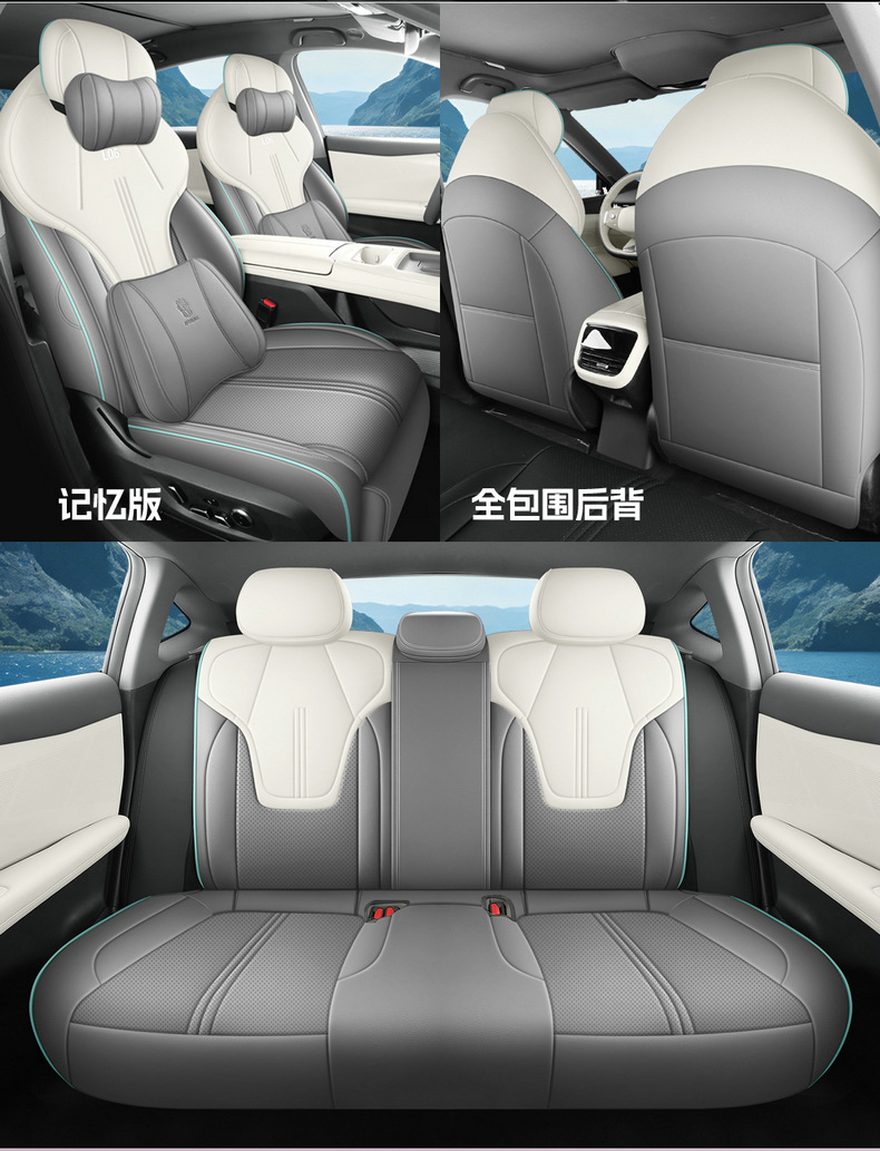 Directly from the manufacturer: Deep Blue L06 all-season perforated leather wear-resistant car seat cushion, full coverage custom seat cover