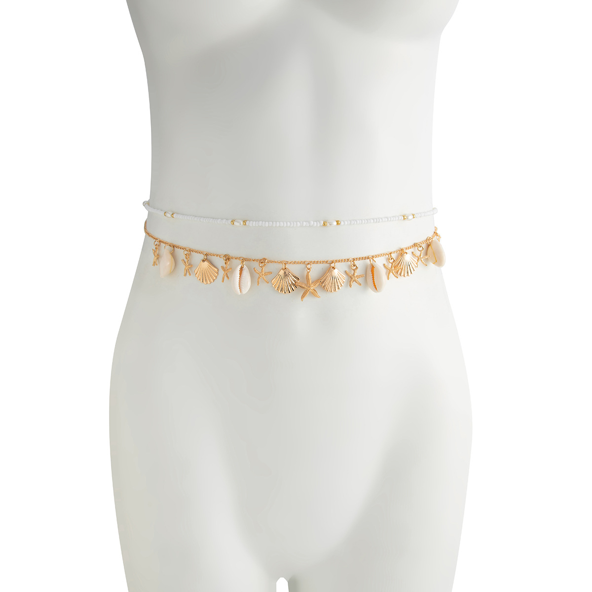 40g Weight Waist Chain Classification 1 Set Quantity Holiday, Beach Occasion Beaded, Shell, Iron Material Starfish, Shell Pattern Summer, Spring Season Women's Gender Tassel Design Casual, Sexy Style Wholesale Jewelry Casual Sexy Starfish Shell Beaded Shell Iron Tassel Waist Chain 6