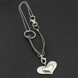 设计感潮流个性爱心项链韩版女ins风小众时尚炫酷混搭锁骨链批发