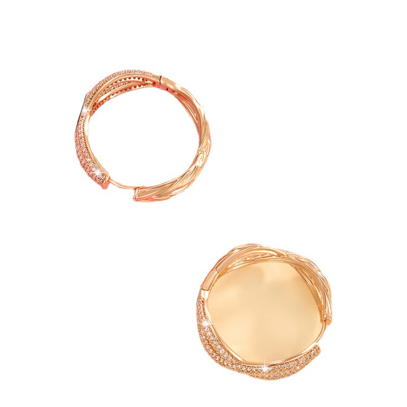 Pendientes de Cruz con Piedras Preciosas Artificiales de Xuping Jewelry, Diseño Europeo y Americano, Moderno y Elegante, Pendientes en Forma de 8 para Mujer