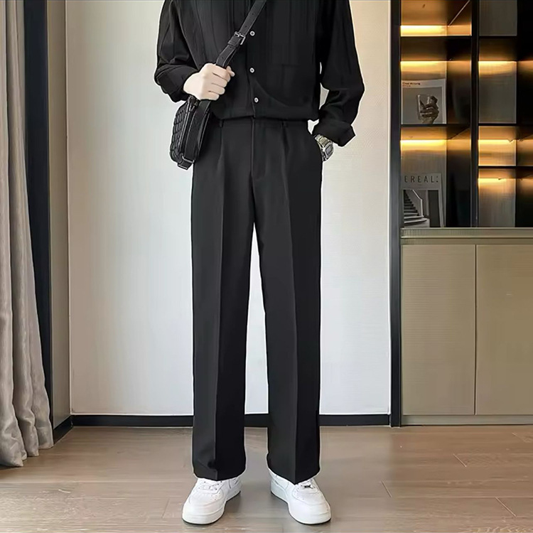 Draped Casual Pants Men's Spring and Autumn 2025 New Arrival Loose Fashionable Street-Fried All-Match Pants Straight Long Pants