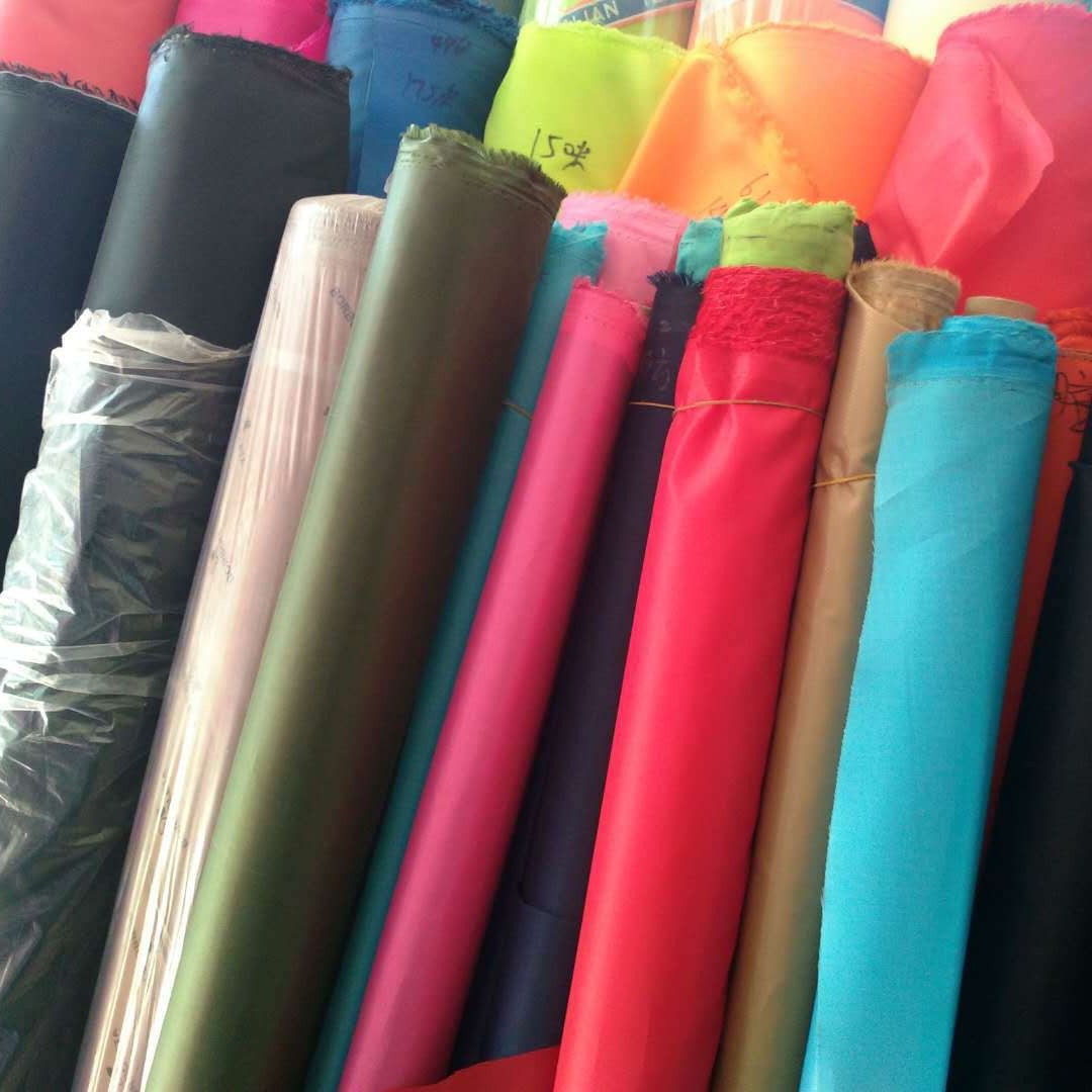 厂家小批170T涤塔夫190T涤纶多色现货箱包里布涂层包边布服装用布