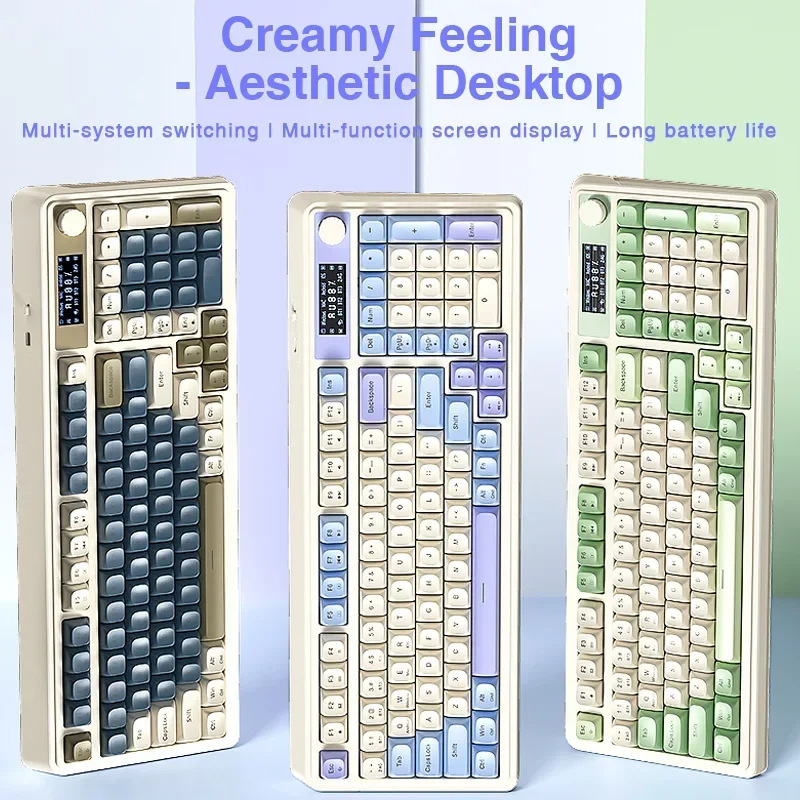 Wolf Spider S99Pro Three-Mode Mechanical Keyboard Portable Charging Color Matching Office Game for Boys and Girls with Display