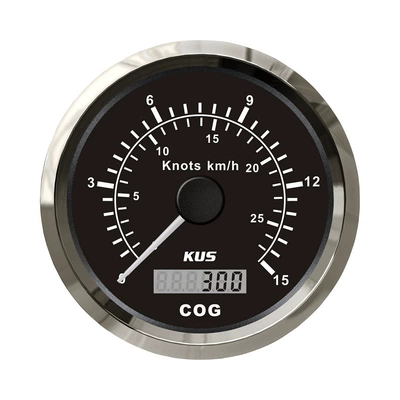 automobile instrument with Azimuth Display 12V 24V - black-watch-15knots